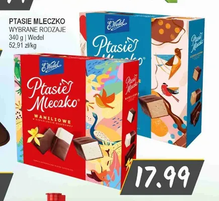 Ptasie Mleczko E.Wedel waniliowe promocja w Słoneczko