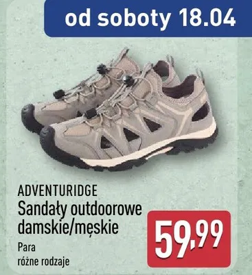 Sandały outdoorowe damskie/męskie para różne rozmiary promocja w Aldi