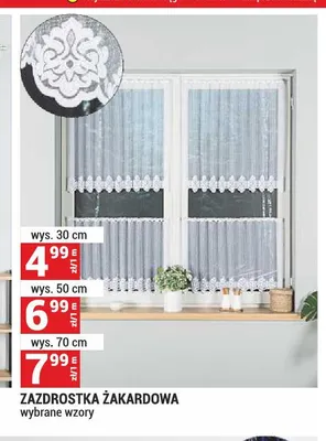 Zazdrostka żakardowa promocja w Merkury Market