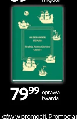 Książka Hrabia Monte Christo Aleksander Dumas promocja w Empik