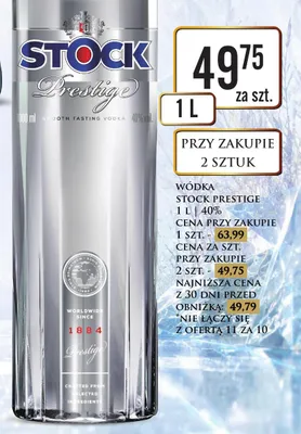 Wódka Stock Prestige promocja w Dino