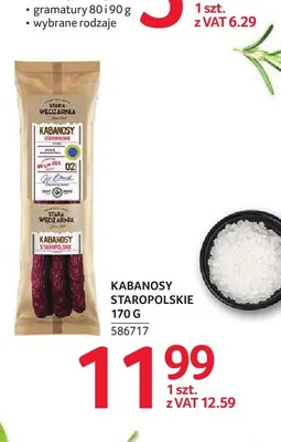 Kabanosy staropolskie Stara Wędzarnia promocja w Selgros