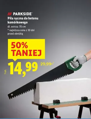 Piła ręczna do betonu komórkowego  promocja w Lidl