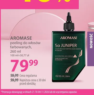 Peeling do włosów farbowanych Aromase promocja w Hebe