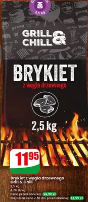 Brykiet z węgla drzewnego promocja w Dino