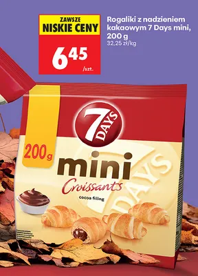 Rogaliki z nadzieniem kakaowym 7 Days mini promocja w Biedronka