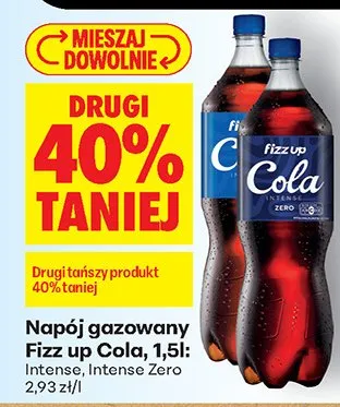 Napój gazowany Fizz up Cola Intense promocja w Biedronka