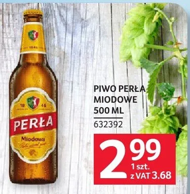 Piwo Perła Miodowe 500ML promocja w Selgros