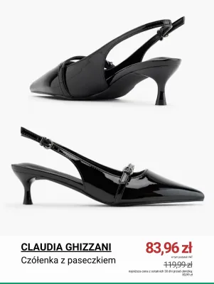Czółenka z paseczkiem Claudia Ghizzani promocja w Deichmann