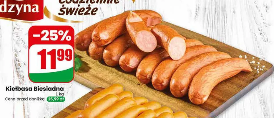 Kiełbasa Biesiadna Agro Rydzyna promocja w Dino