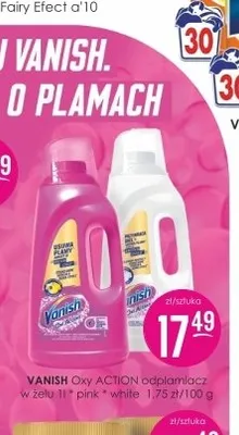 Odplamiacz w żelu Vanish Oxy Action white promocja w Drogerie Jasmin