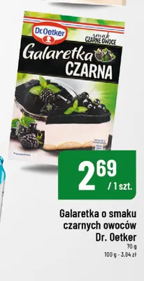 Galaretka o smaku czarnych owoców Dr. Oetker promocja w POLOmarket
