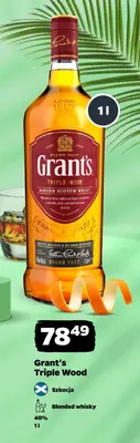 Whisky Grant's Triple Wood promocja w Netto