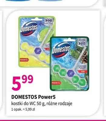 Kostka do WC Domestos Power5 promocja w Drogerie Polskie