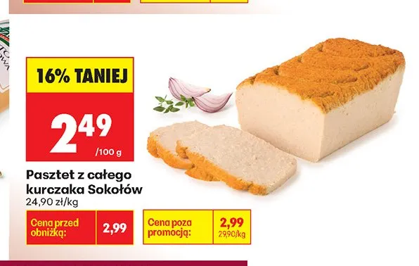 Pasztet z całego kurczaka Sokołów promocja w Biedronka