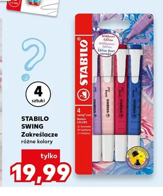Zakreślacze Stabilo Swing Cool 4-pak promocja w Kaufland