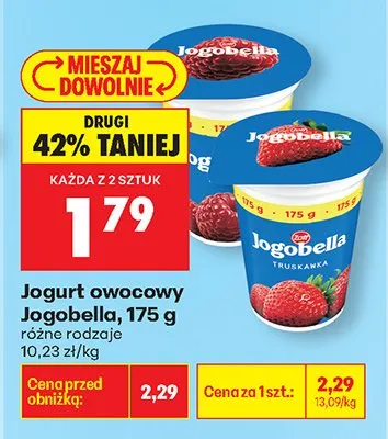 Jogurt owocowy promocja w Biedronka