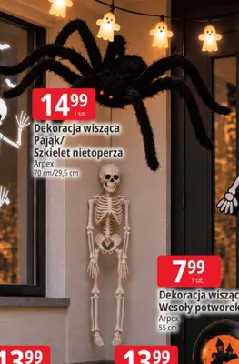 Dekoracja wisząca Pająk Arpex 70 cm promocja w Leclerc