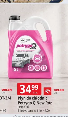 Płyn do chłodnic Petrygo Q New Róż Orlen Oil promocja w Leclerc