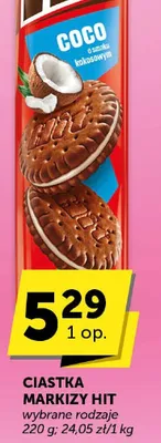 Ciastka Markizy Hit COCO o smaku kokosowym promocja w ABC