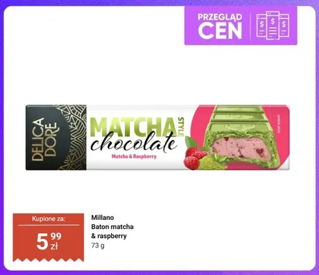 Baton Matcha Style Chocolate Matcha & Raspberry Delica Dore promocja w Dino