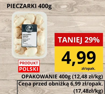 Pieczarki świeże promocja w Supeco
