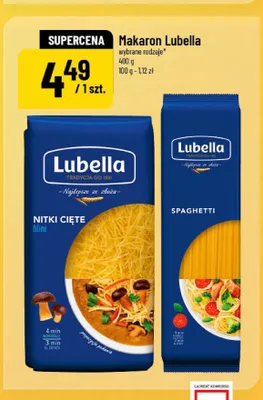 Makaron Spaghetti Lubella promocja w POLOmarket