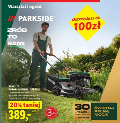 Kosiarka spalinowa Parkside 2,4kW promocja w Lidl