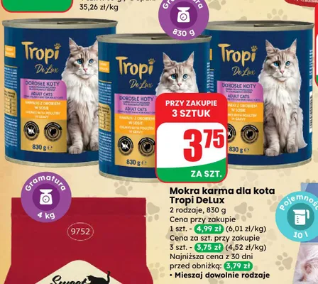 Mokra karma dla kota 2 rodzaje promocja w Dino