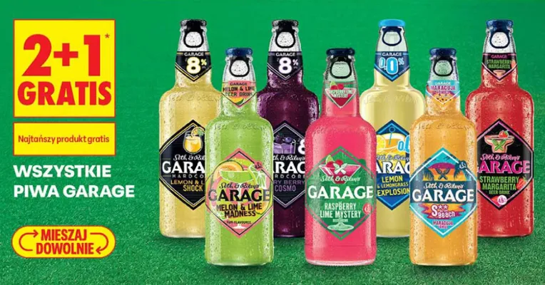 Piwo bezalkoholowe Garage Lemon & Lemongrass Explosion promocja w Biedronka