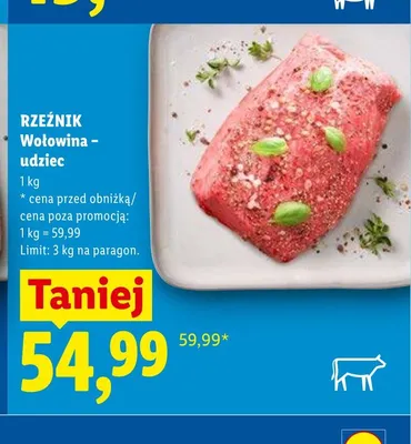 Wołowina udziec Rzeźnik promocja w Lidl
