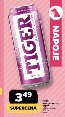 Napój energetyczny Tiger Exotic promocja w Netto