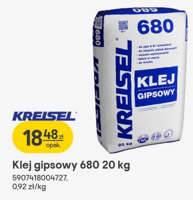 Klej gipsowy 680, 20 kg promocja w Castorama