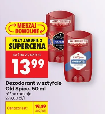 Dezodorant w sztyfcie różne rodzaje promocja w Biedronka