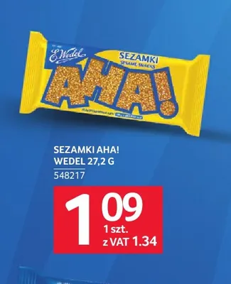 Sezamki AHA! E.Wedel promocja w Selgros