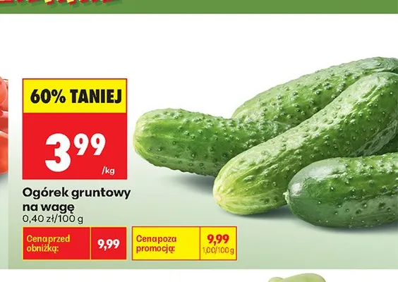 Ogórek gruntowy promocja w Biedronka