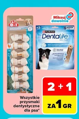 Przysmaki dentystyczne dla psa promocja w Carrefour Market