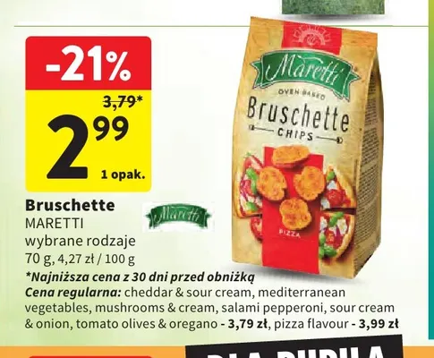Bruschette Maretti mushrooms & cream promocja w Intermarche