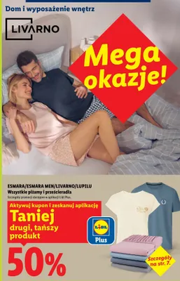 Piżamy i prześcieradła promocja w Lidl