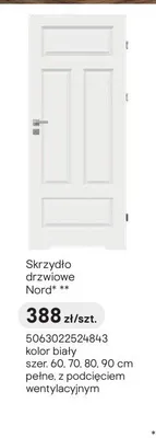 Skrzydło drzwiowe Fortia Nord promocja w Castorama