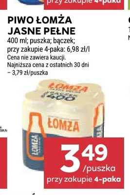 Piwo Łomża promocja w Stokrotka