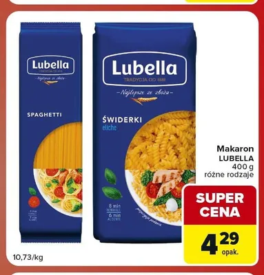 Makaron Lubella Spaghetti promocja w Carrefour Market