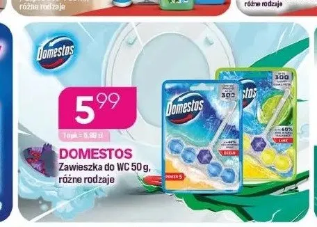 Zawieszka do WC Domestos Power 5 Lime promocja w Drogerie Koliber