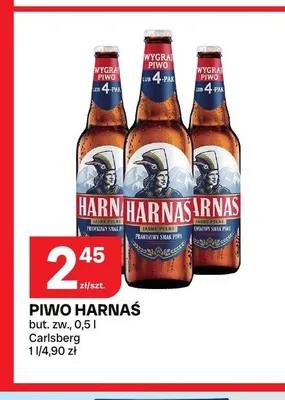 Piwo Harnaś Jasne Pełne promocja w Chorten
