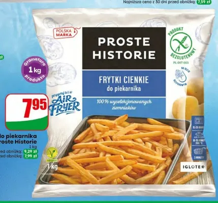 Frytki cienkie do piekarnika Proste Historie promocja w Dino