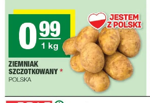 Ziemniaki szczotkowane promocja w SPAR