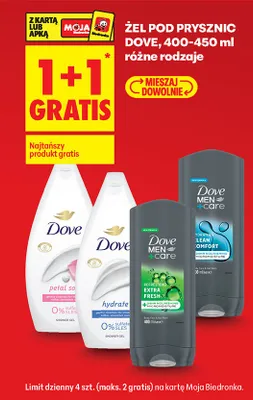 Żel pod prysznic 400-500 ml różne rodzaje promocja w Biedronka