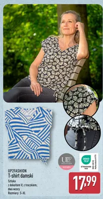 T-shirt damski UP2FASHION promocja w Aldi