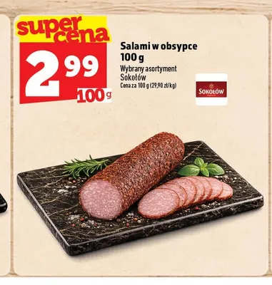 Salami w obsypce Sokołów promocja w TOPAZ