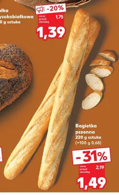 Bagietka pszenna promocja w Kaufland